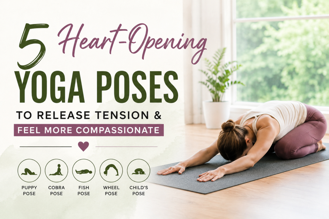 Heart-opening yoga poses for peace