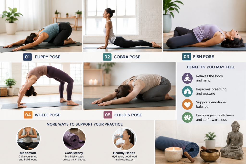 Yoga poses and benefits guide